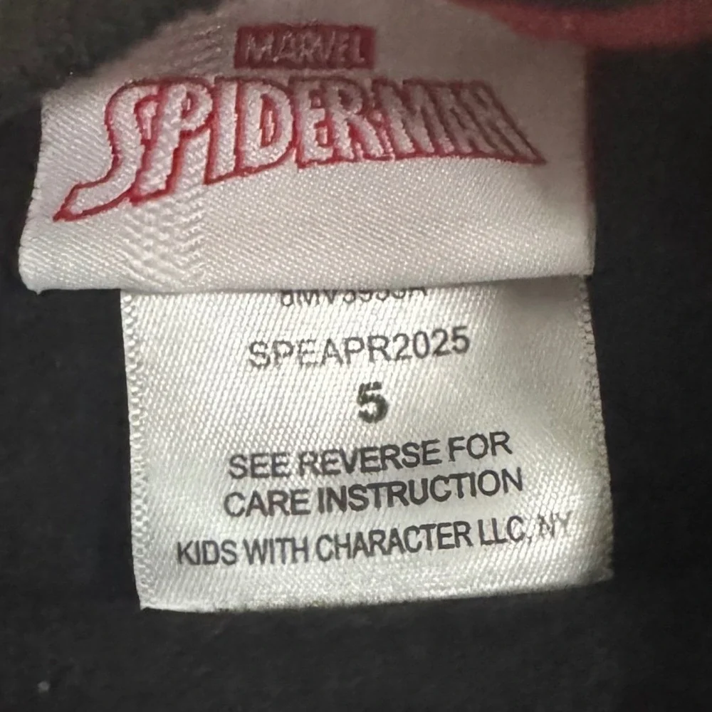 Marvel Spidey Pajama Bundle Boys Size 5 Spider Man PJ Sets Sweatshirt Lot‎